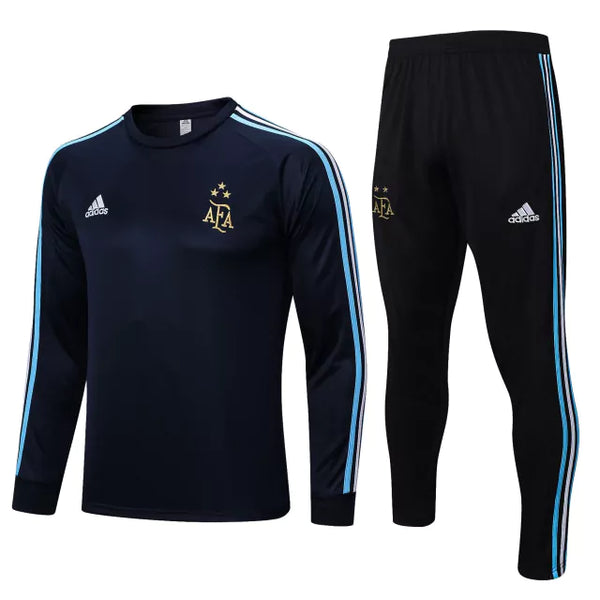 Conjunto Frio de Treino  Argentina 2023 Azul Safira