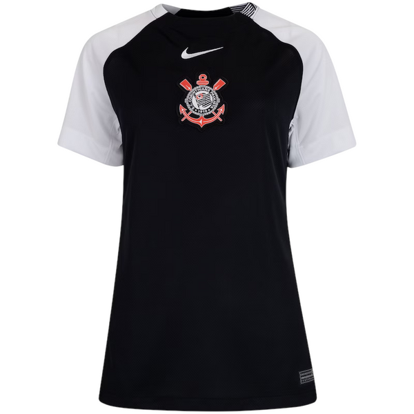 Camisa Corinthians Feminina II 25/26 - Torcedor - Preta e Branco
