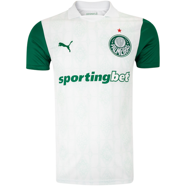 Camisa Palmeiras II 25/26 - Torcedor Masculina - Branca e Verde